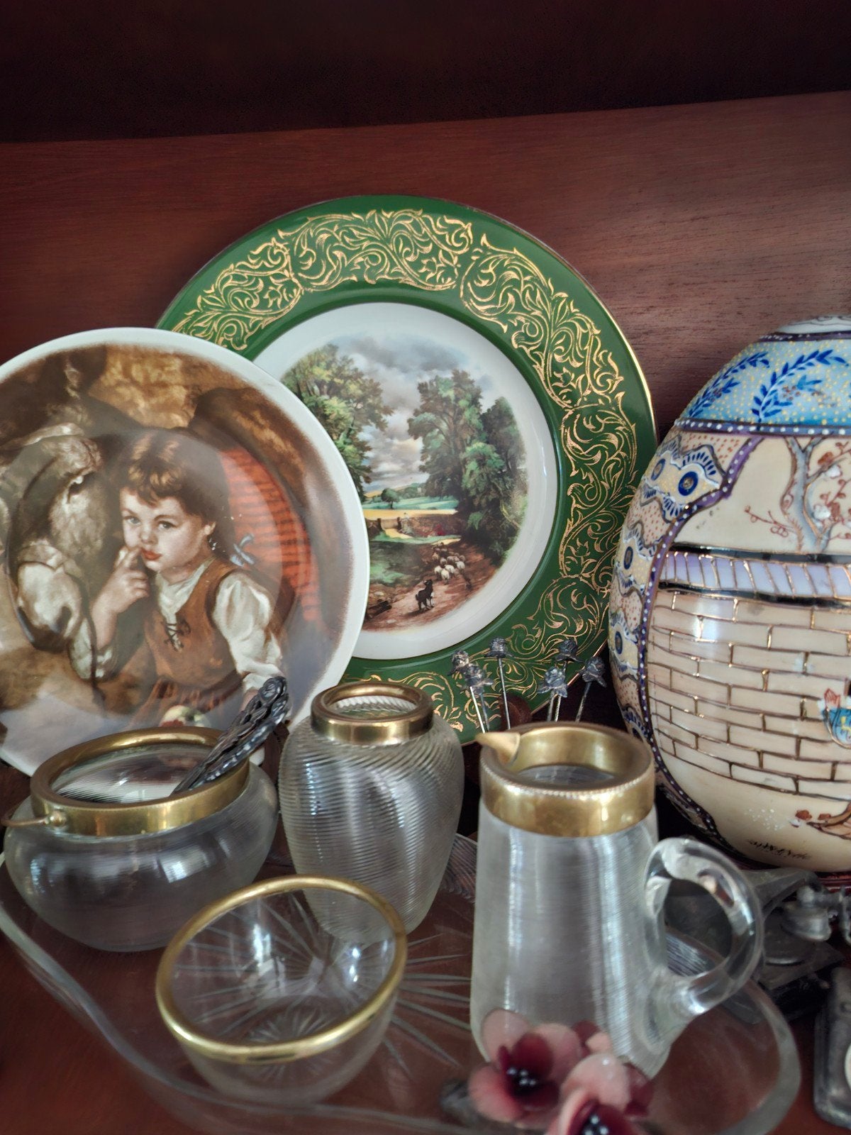 Diverse antieke en vintage decoratieve objecten, Ophalen of Verzenden