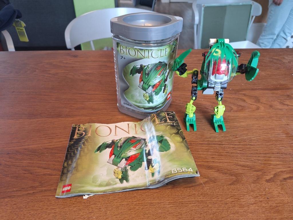 Lego Bionicle set 8564 Lehvak (2002), Kinderen en Baby's, Speelgoed | Duplo en Lego, Gebruikt, Lego, Complete set, Compleet, Inclusief instructies
