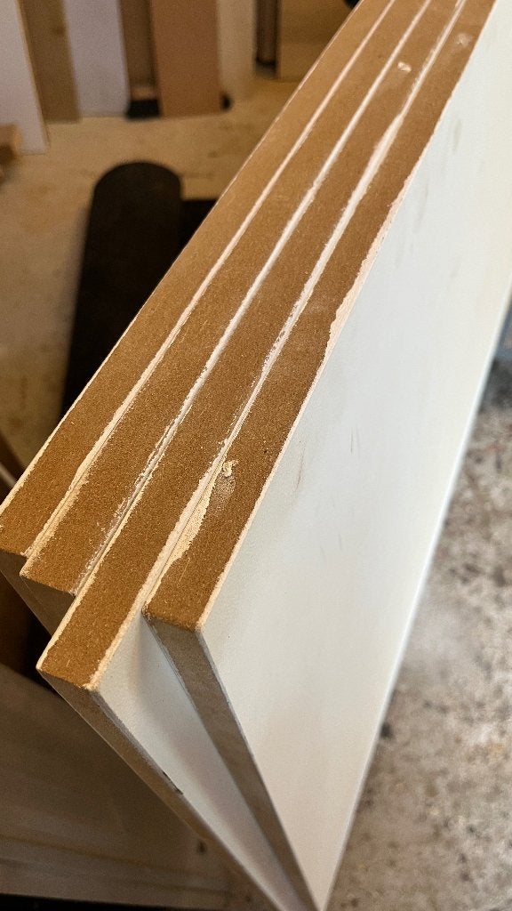 MDF platen 18 mm wit, Doe-het-zelf en Verbouw, Platen en Panelen, Ophalen, Gebruikt, Overige materialen, Minder dan 20 mm