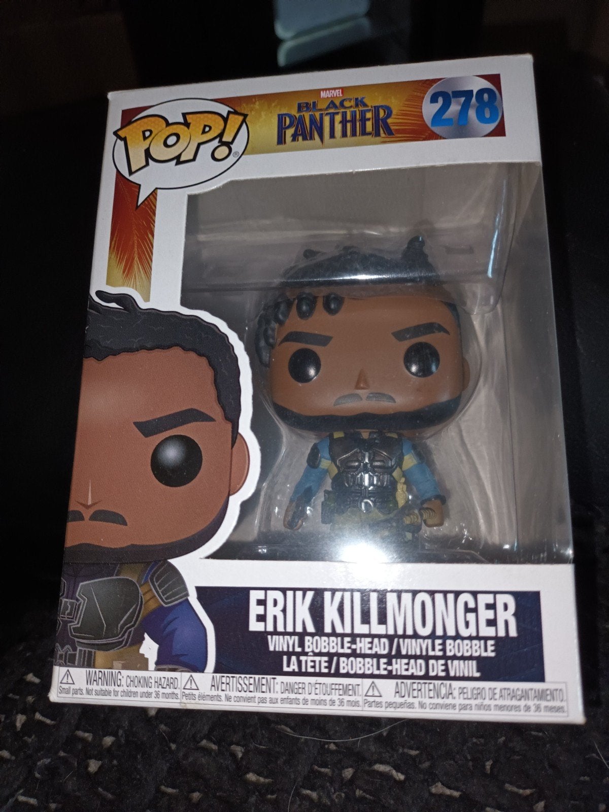 Funko Pop! Marvel Black Panther Erik Killmonger #278, Verzamelen, Poppetjes en Figuurtjes, Zo goed als nieuw, Ophalen of Verzenden