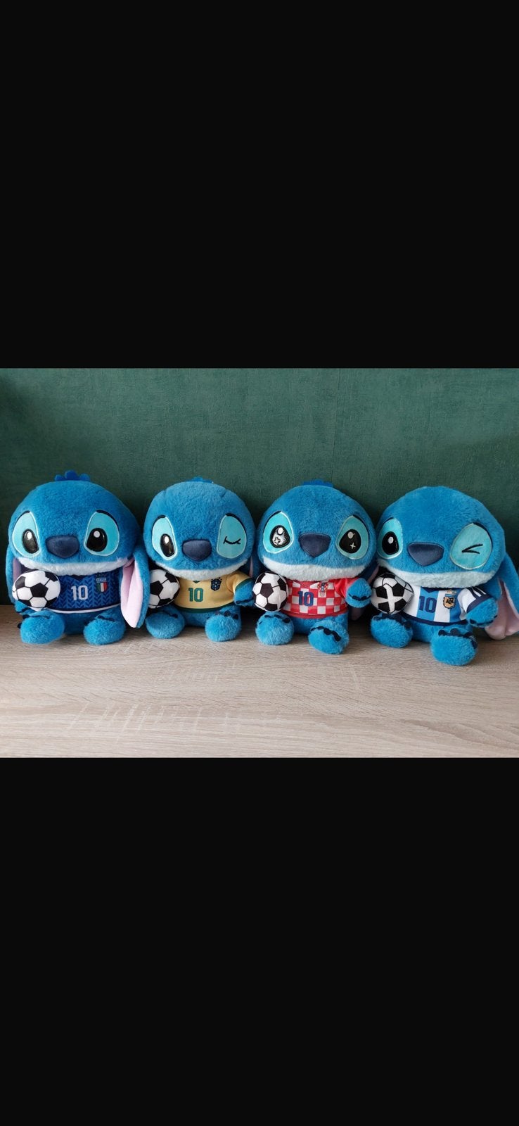 Stitch Knuffels in Voetbaltenue – WK-Ready!, Disney, Overige typen, Blauw, Nieuw