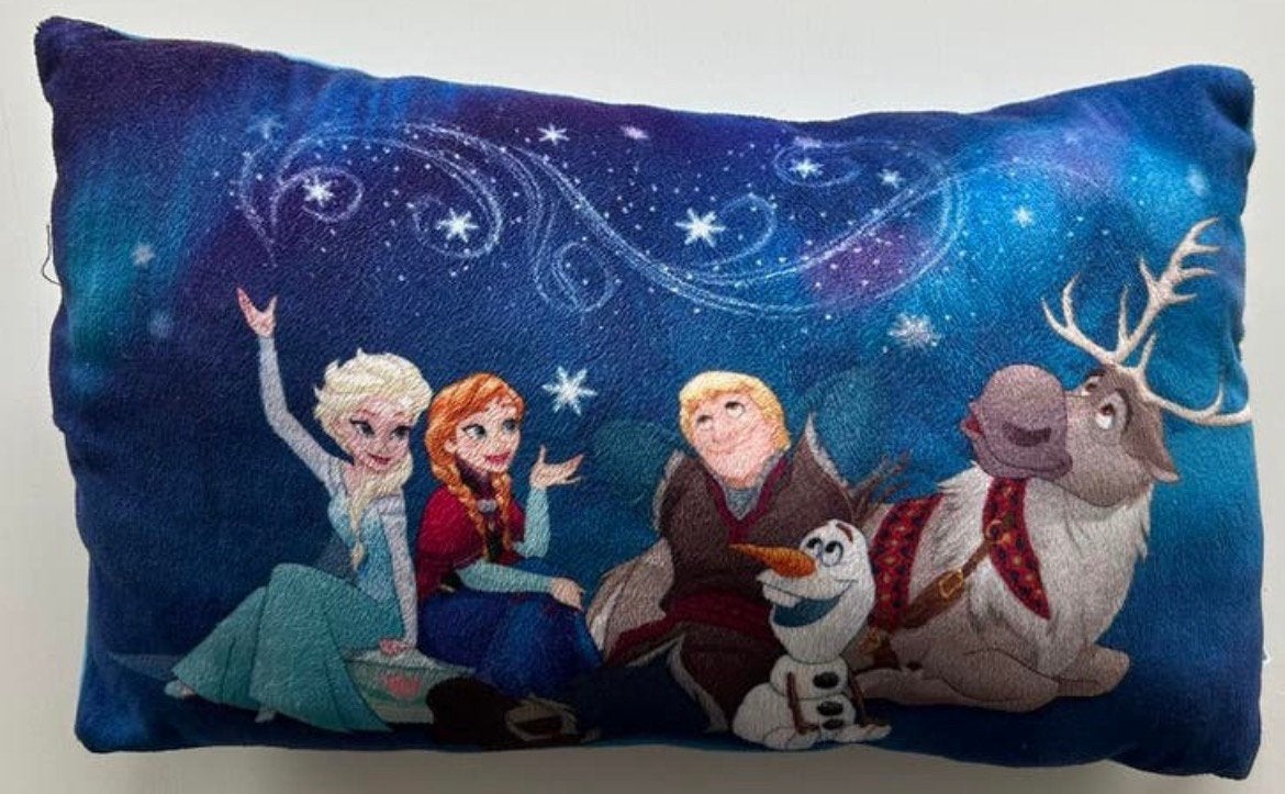 Origineel Disney Frozen langwerpig kussen., Ophalen of Verzenden, Overige figuren, Zo goed als nieuw, Overige typen