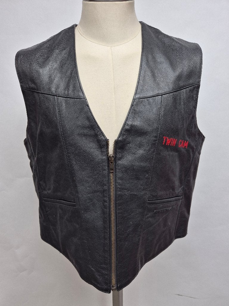 Leren Biker vest Harley Davidson XL, Harley-Davidson, Dames, Jas | leer, Ophalen of Verzenden