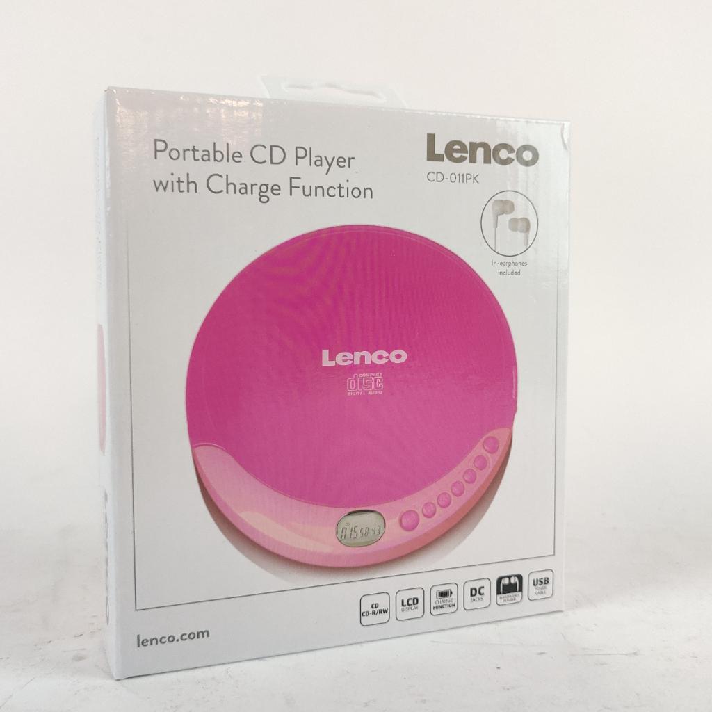 Lenco CD-011PK Discman - Draagbare CD speler Roze NIEUW, Ophalen of Verzenden, Discman, X, X