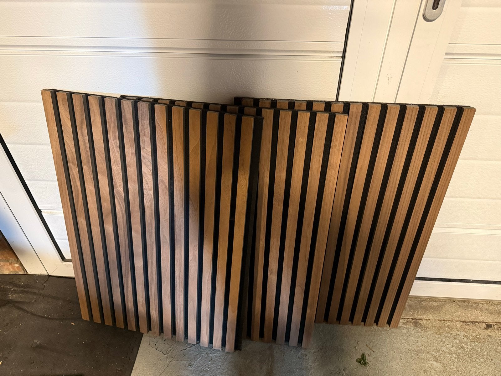 Akoestische wandpanelen - 3x 70x50cm, 1x 165x50cm, Huis en Inrichting, Woonaccessoires | Wanddecoraties, Ophalen, Hout, Zo goed als nieuw