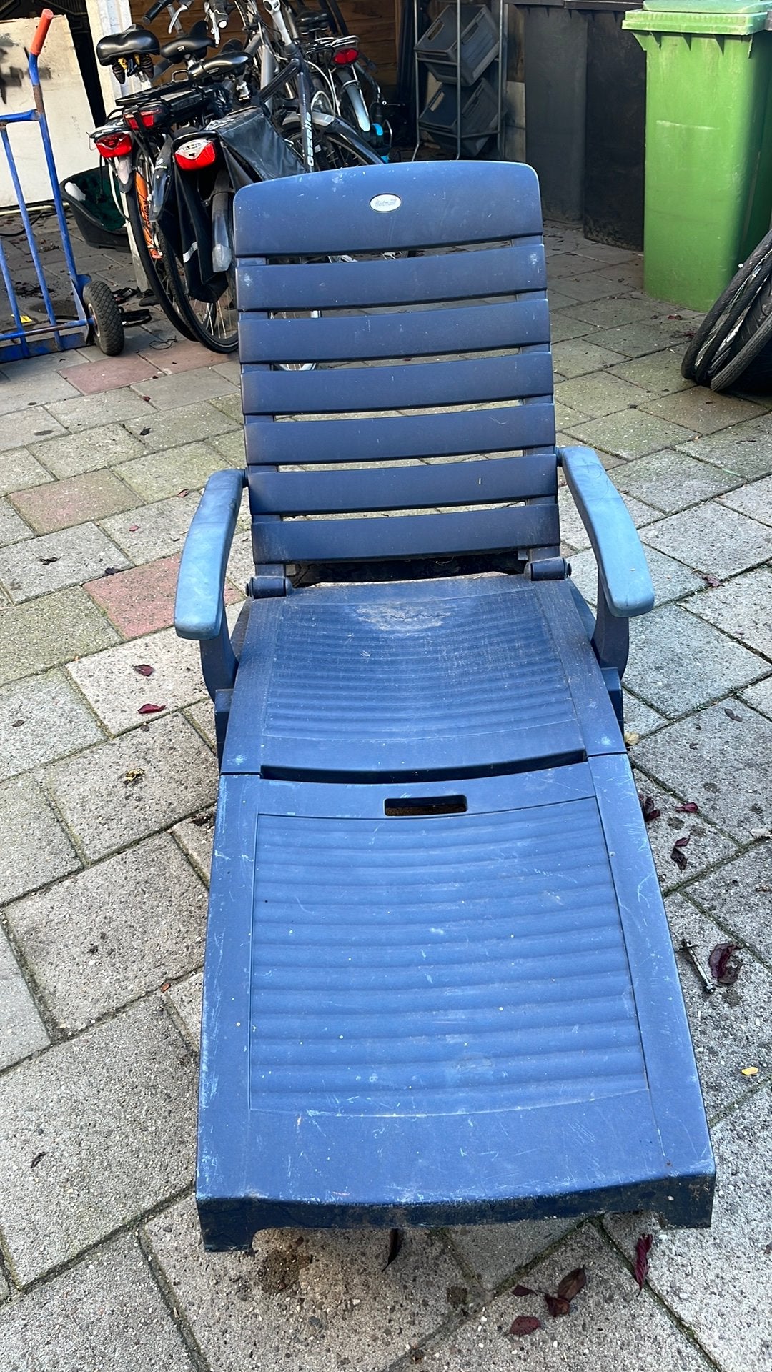 Hartman verrijdbare tuinligstoel, Ophalen, Gebruikt, Kunststof