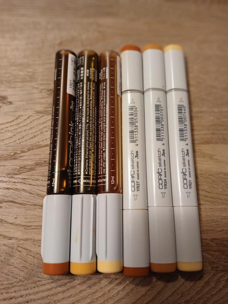 Copic sketch markers, Hobby en Vrije tijd, Tekenen, Ophalen of Verzenden, Gebruikt, Potlood of Stift