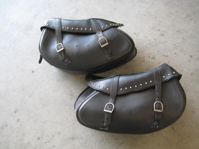 Zadeltassenset Leer breed 50, hoog30 en diep 22 cm, Motoren, Accessoires | Koffers en Tassen, Ophalen of Verzenden, Gebruikt