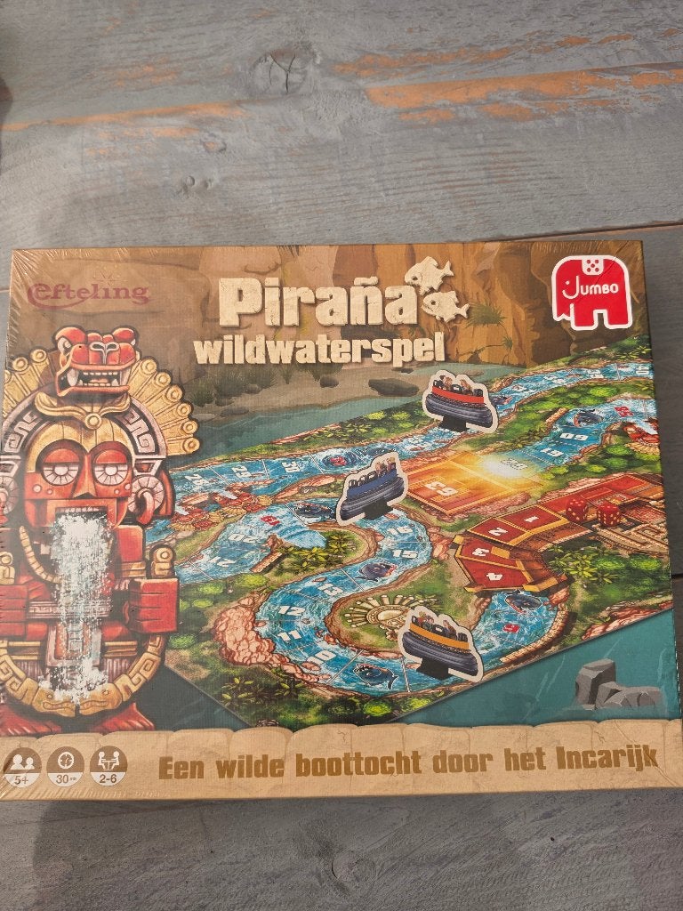 Efteling Piraña wildwaterspel, Vijf spelers of meer, Ophalen of Verzenden, Nieuw, Jumbo