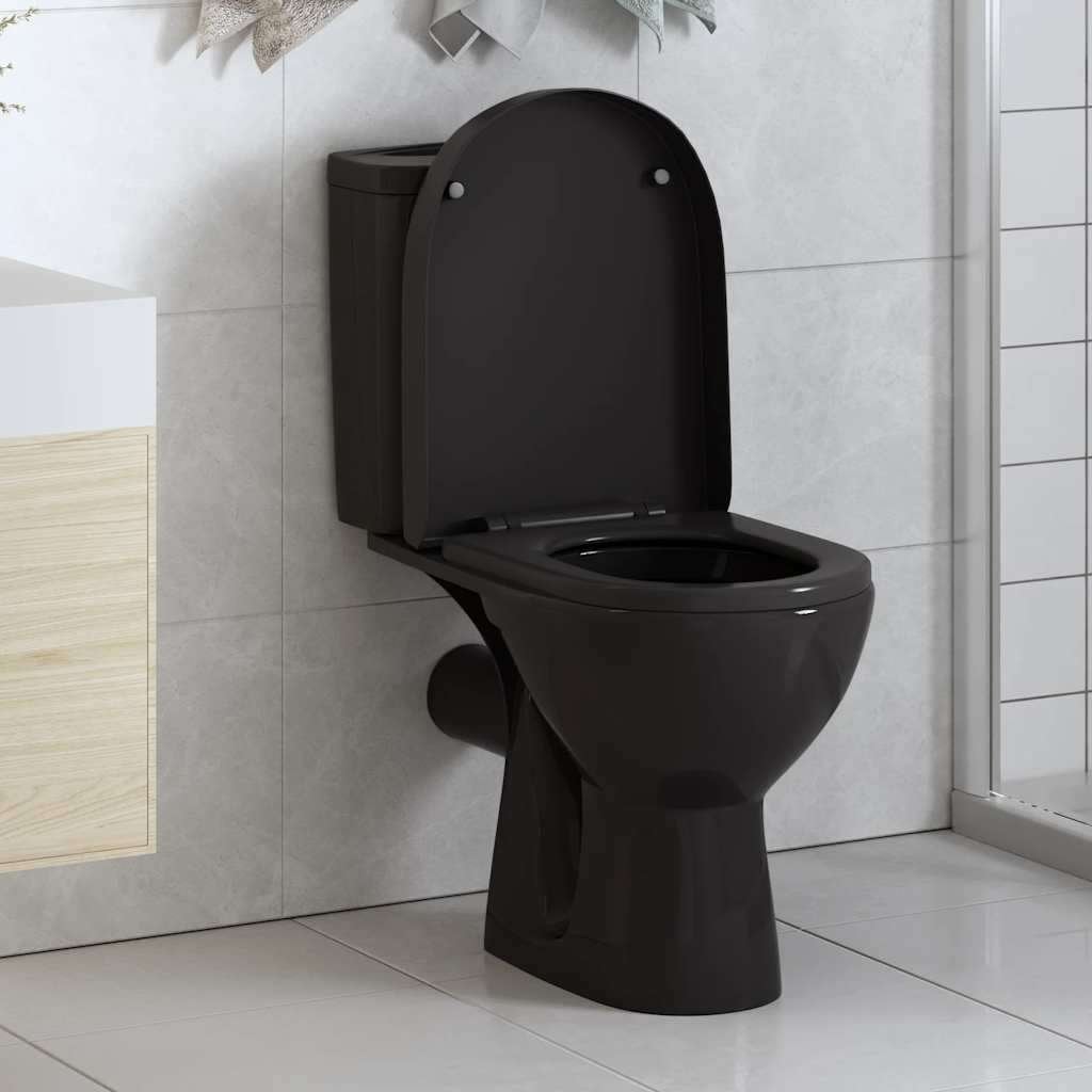 Toiletbril toilet zitting softclose wcbril zwart GRTS BEZORG, Toilet-accessoire, Verzenden, Nieuw, Nvt