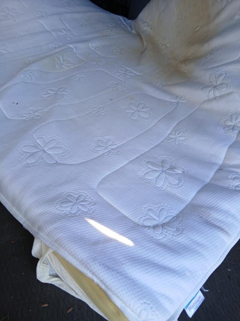 Topper oplegmatras schuimmatras hondenmayras, Ophalen of Verzenden, Tweepersoons, Wit
