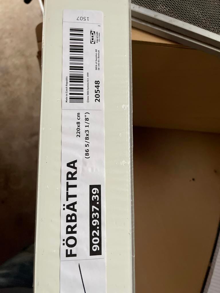 2x IKEA FÖRBÄTTRA Plint - Nieuw in verpakking, Doe-het-zelf en Verbouw, Plinten en Afwerking, Kunststof, Nieuw, Ophalen of Verzenden
