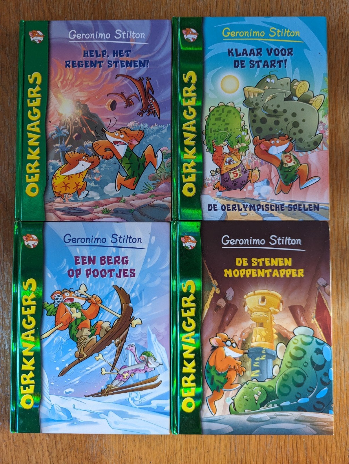 4 Boeken Geronimo Stilton serie de Oerknagers. IZGS, Ophalen of Verzenden, Zo goed als nieuw