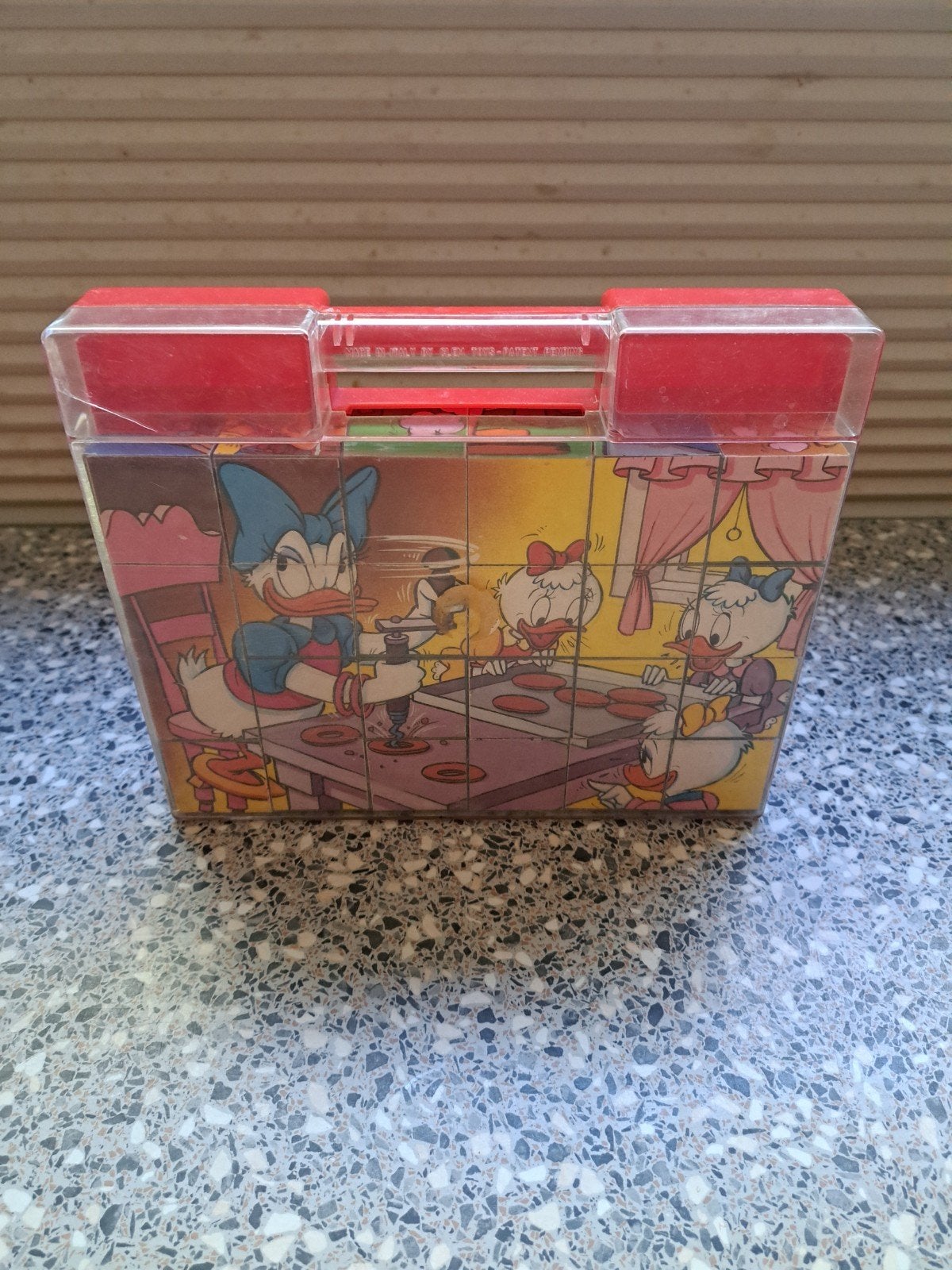 Vintage Disney kubus puzzel, Clementoni, Ophalen of Verzenden, Gebruikt, Overige typen