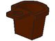 Lego Brown Minifigure Container D-Basket, Gebruikt, Lego, Accessoire, Ophalen of Verzenden