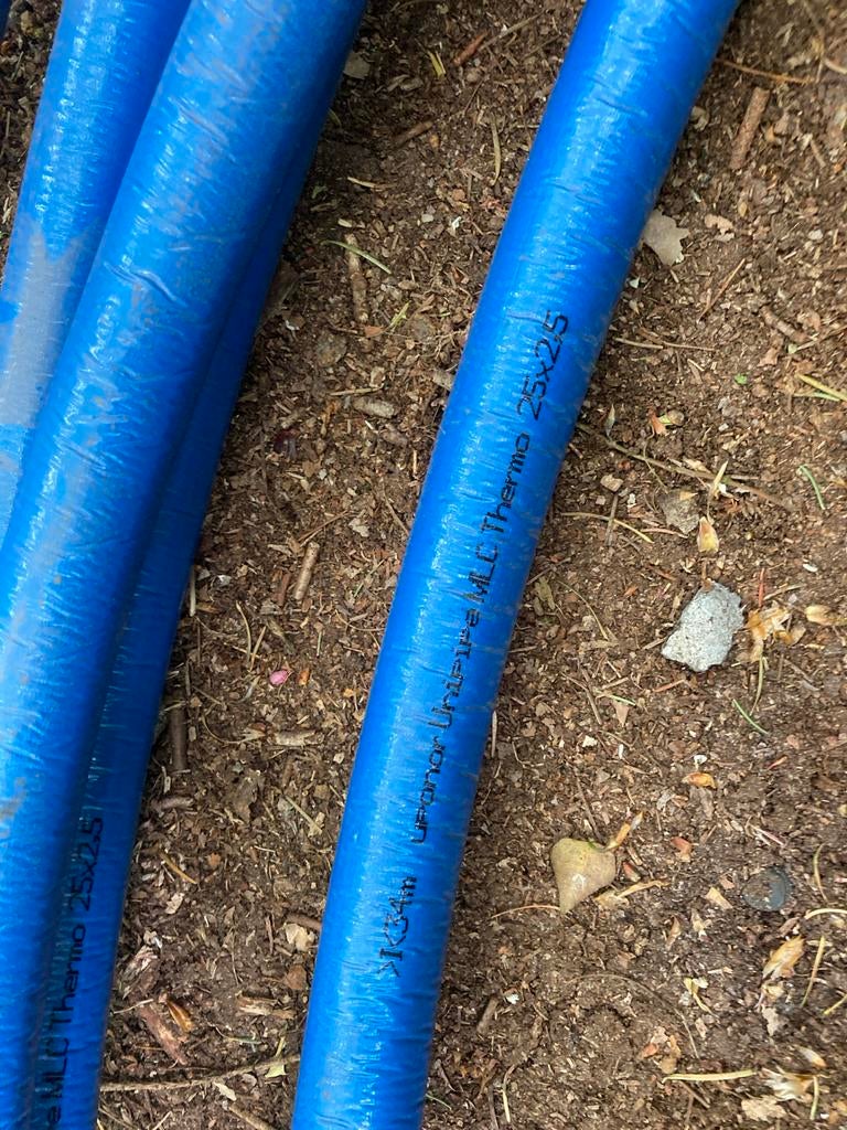 Uponor Unipipe MLC Thermo 25x2.5 buis, Overige materialen, 6 meter of meer, Zo goed als nieuw, Rechte buis
