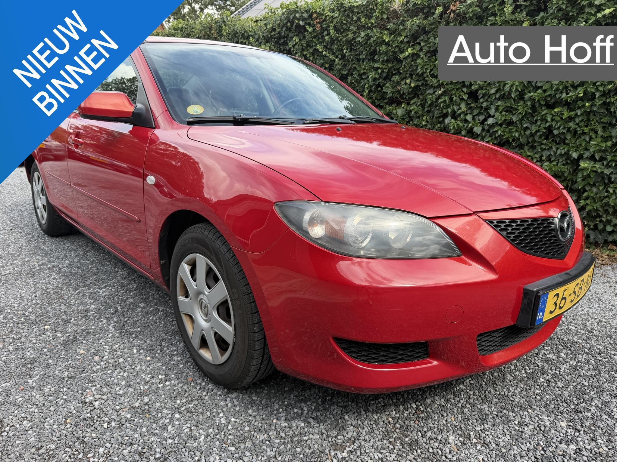 Mazda 3 1.6 Touring | Airco | Elekt. Ramen | Radio / CD | Tr, Stof, Gebruikt, Zwart, 4 cilinders