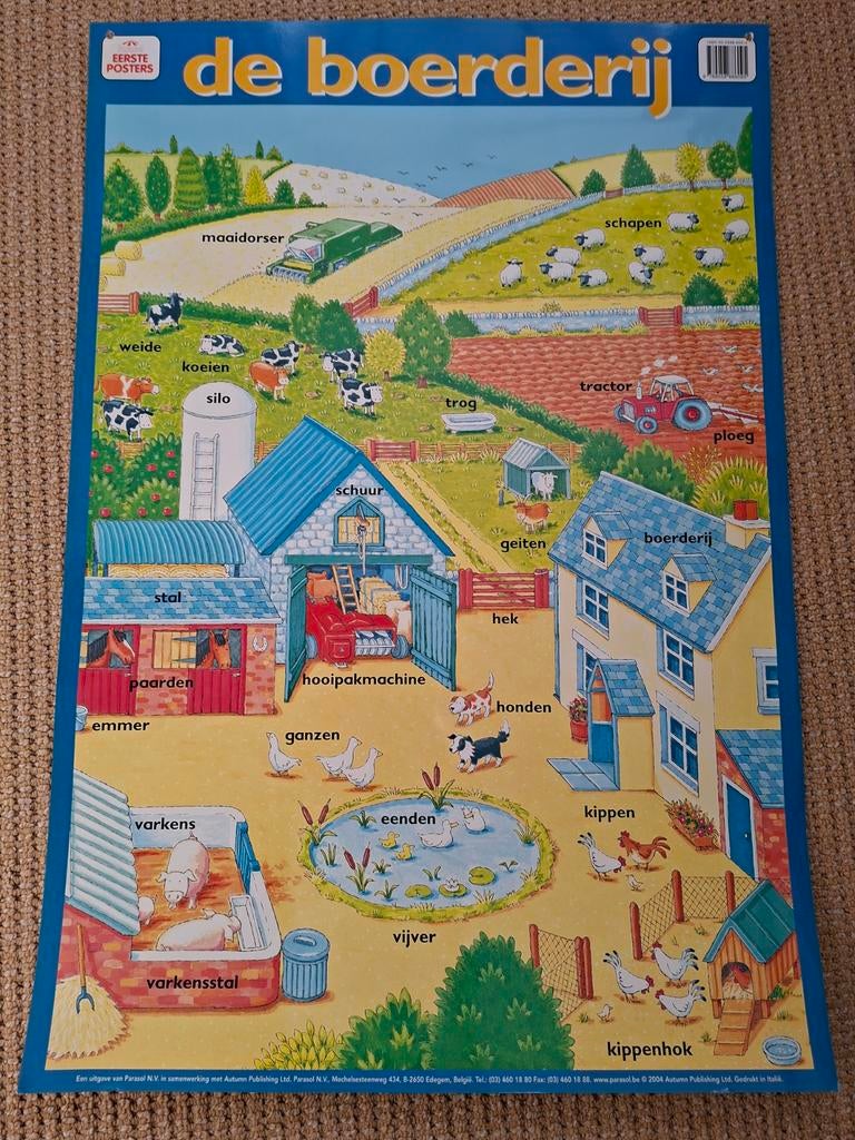 4 leerzame wandplaten voor op de kinderkamer, Ophalen, Wanddecoratie