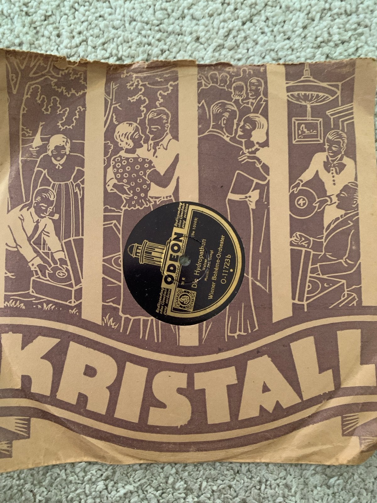 Odeon Kristal 78 toeren plaat - Wiener Boheme-Orchester, Gebruikt, Overige componisten, Modernisme tot heden, Ophalen of Verzenden