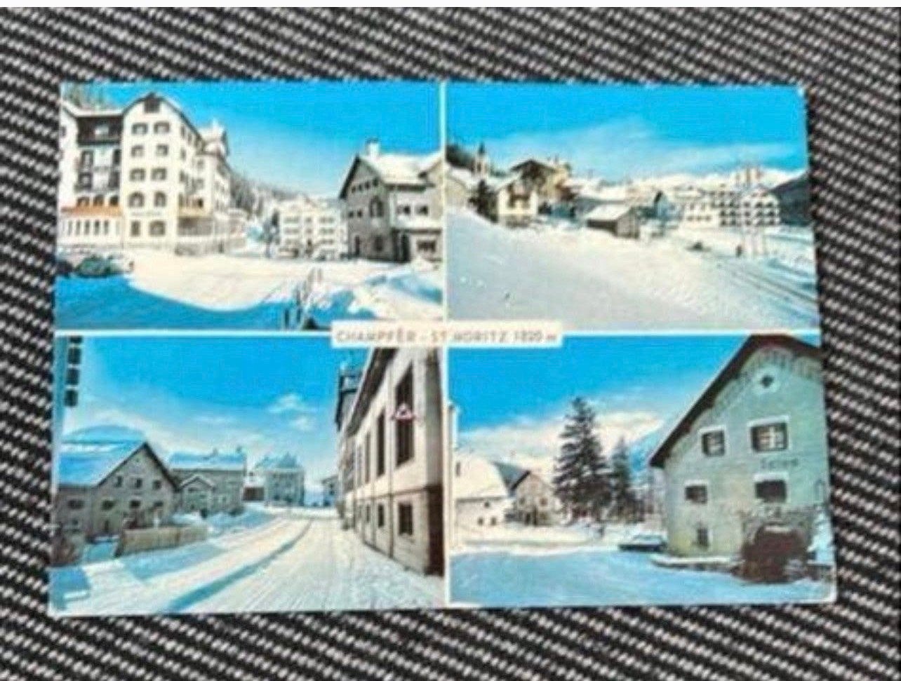 Ansichtkaart St. Moritz 1973 - Gelopen, Ophalen of Verzenden, 1960 tot 1980, Gelopen, Overig Europa