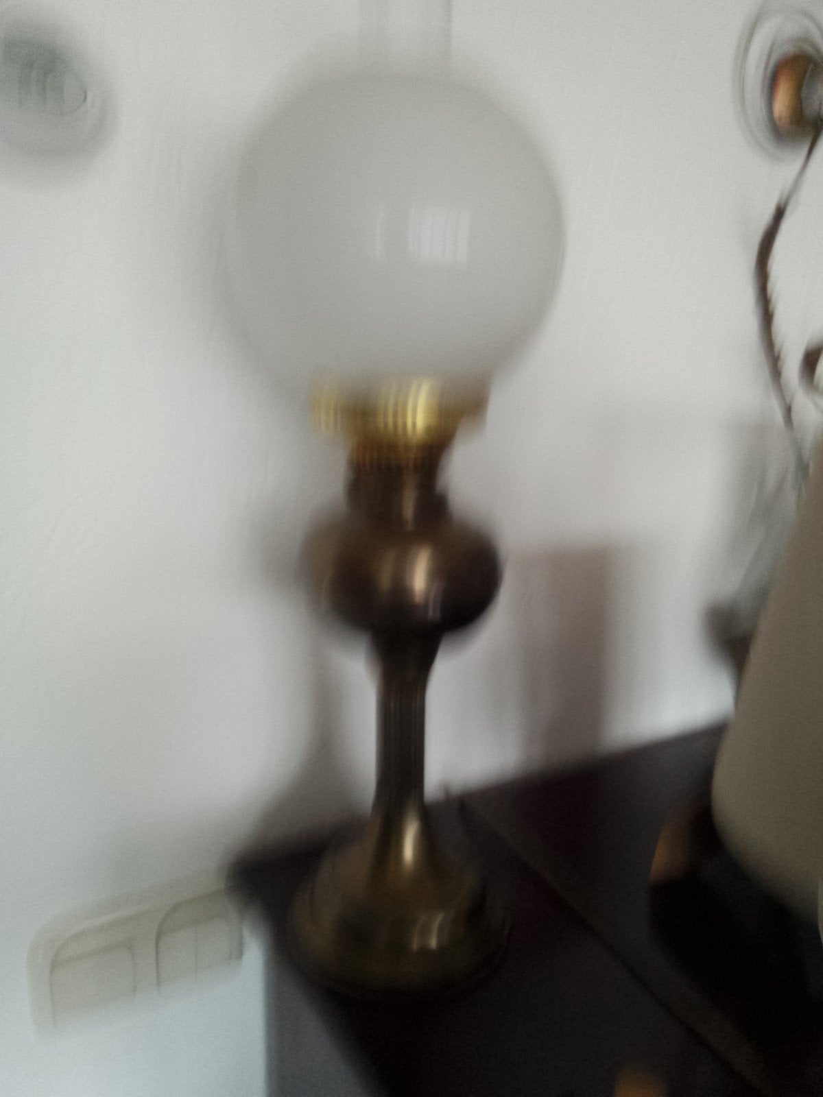 mooie olielamp te koop, Ophalen, Olielamp