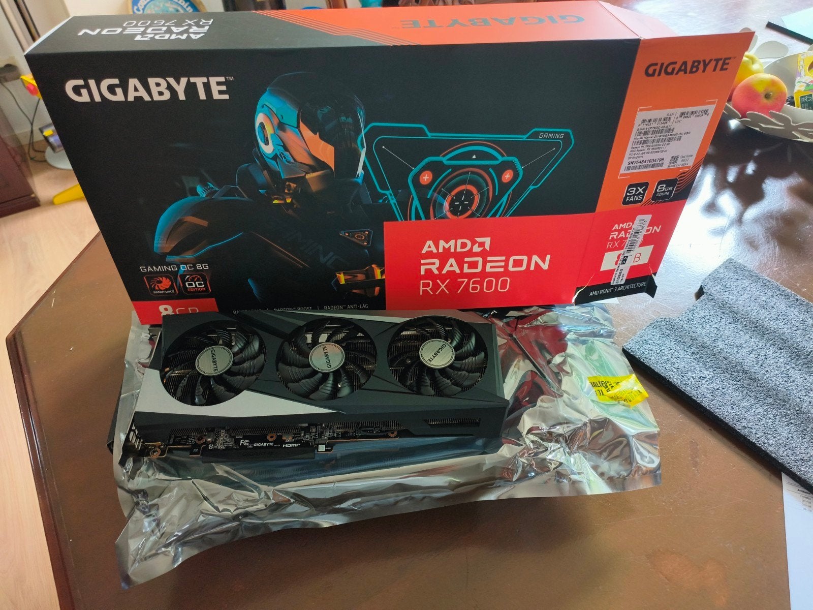 GIGABYTE AMD Radeon RX 7600 Gaming OC 8GB GDDR6 Videokaart, Ophalen of Verzenden, Nieuw