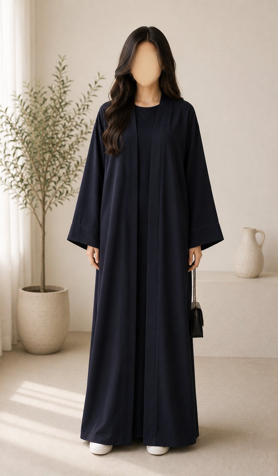 Abaya/ Kimono set / Kaftan / Merrachi, Ophalen of Verzenden, Zo goed als nieuw, Zwart, Overige typen