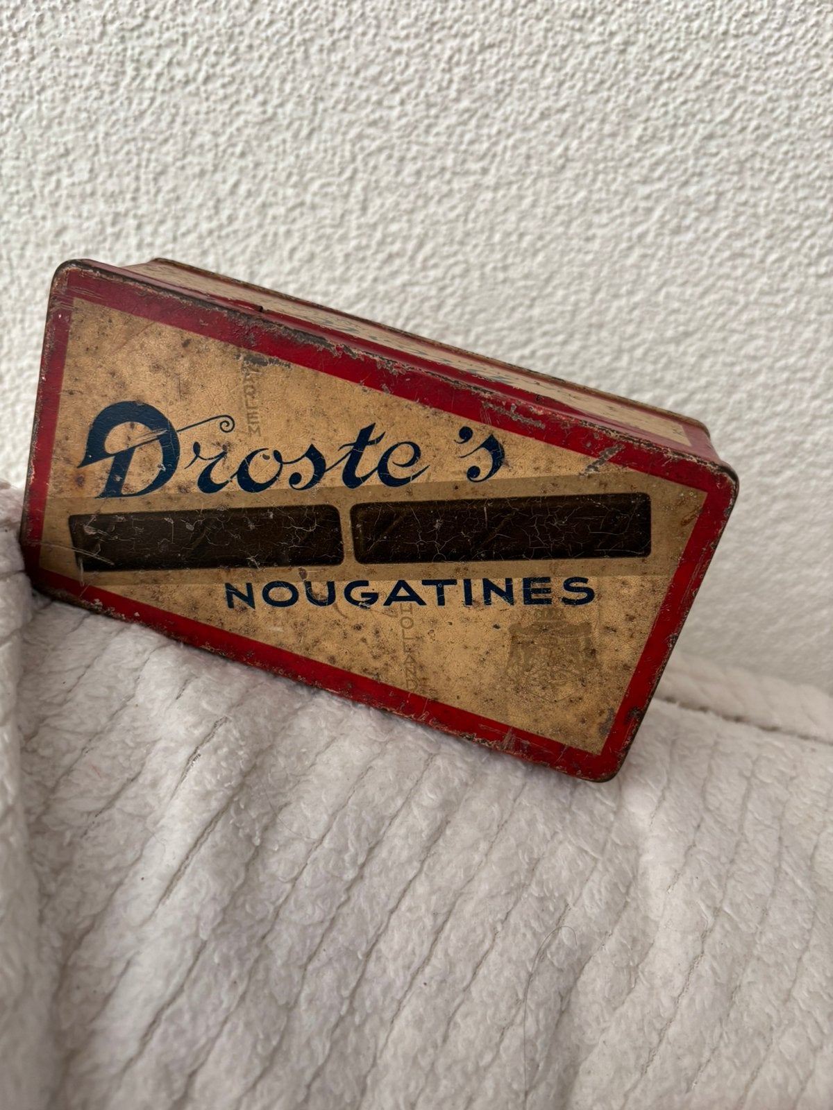 Oude Droste Nougatine blik, Verzamelen, Blikken, Ophalen of Verzenden, Gebruikt, Overige, Droste