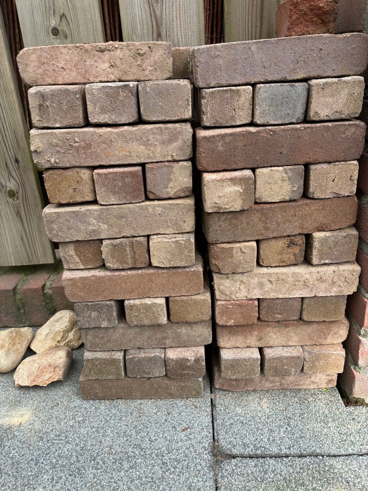 Gebakken waalformaat 20x6x5 gratis af te halen, Tuin en Terras, Tegels en Klinkers, Ophalen, Klinkers