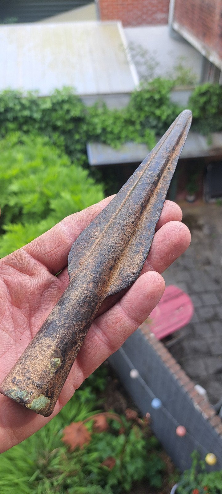 (3) Bronstijd speerpunt, bodemvondst, Ophalen of Verzenden