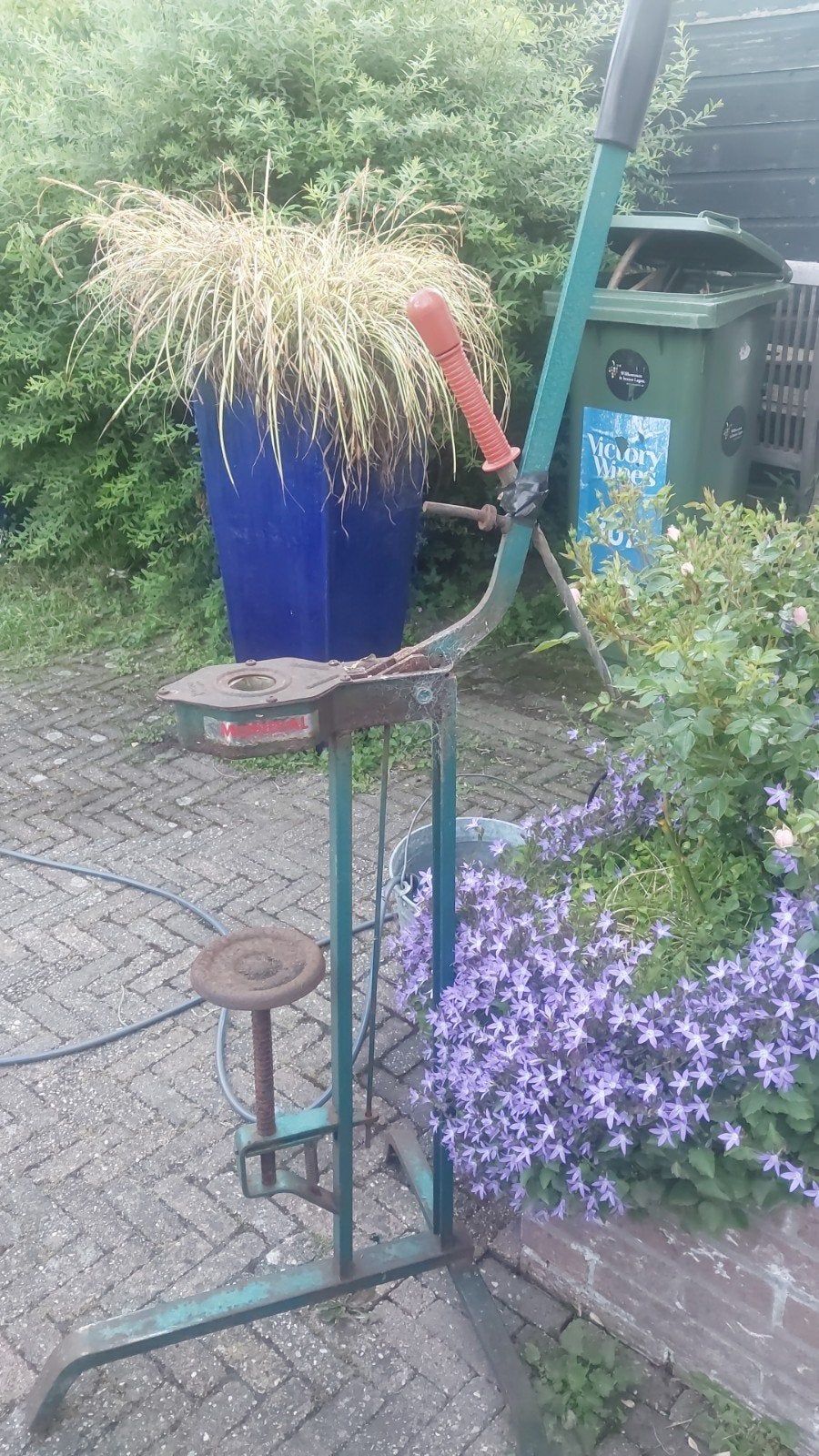 Wijn kurk pers vintage Mondial, Ophalen, Gebruikt, Overige typen, Frankrijk