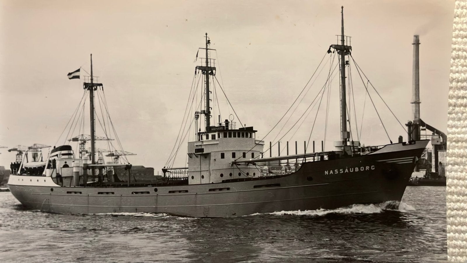 NASSAUBORG   1961   Wagenborg  Amels Makkum, Verzamelen, Ophalen of Verzenden, Zo goed als nieuw, Kaart, Foto of Prent