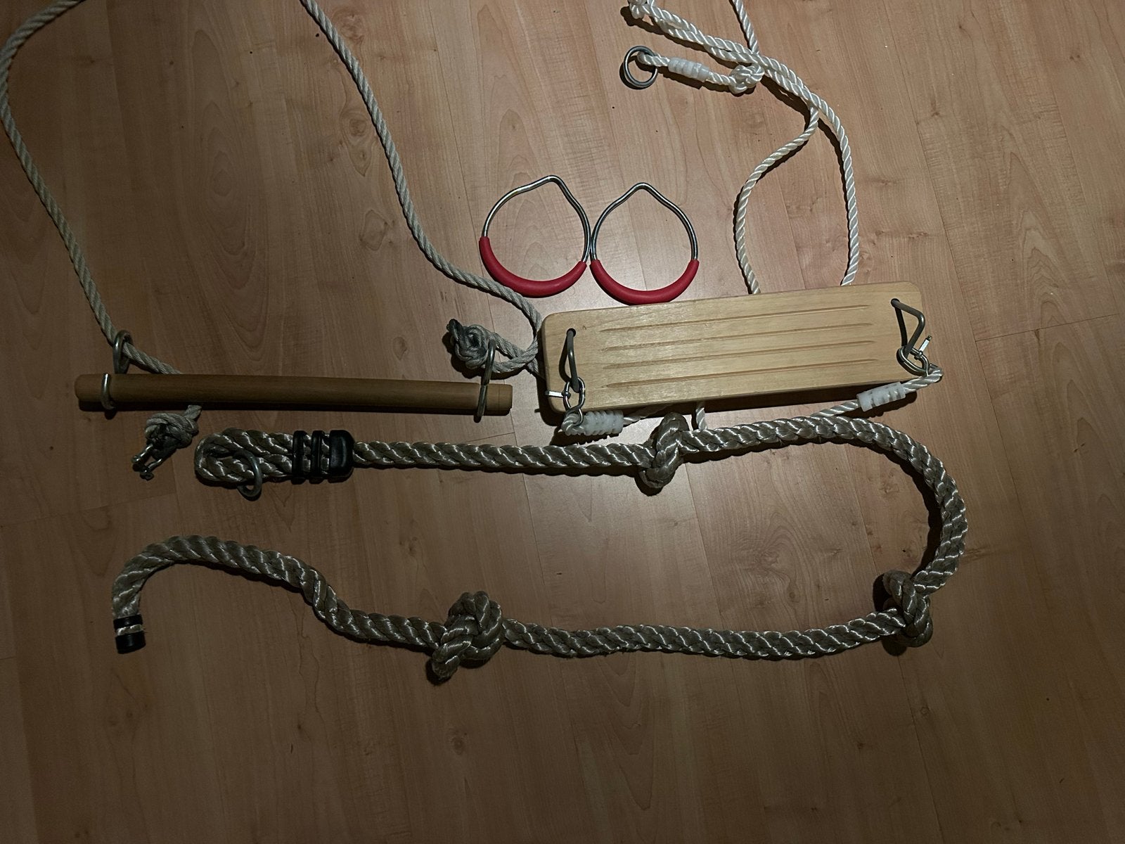 Schommel, ringen, trapeze, klimstenen en klimtouw, Kinderen en Baby's, Ophalen, Zo goed als nieuw, Schommel, Aanbouwonderdeel
