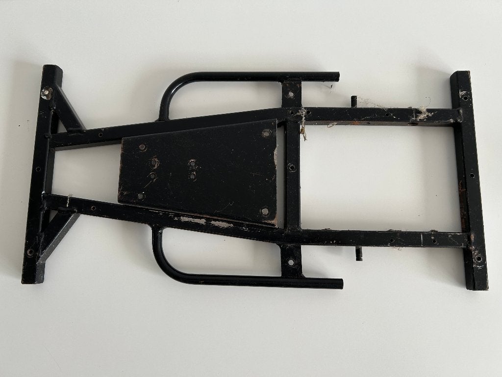 Vintage stockcar chassis 1/8 nitro rc auto, Verzenden, Gebruikt, Nitro, Auto onroad