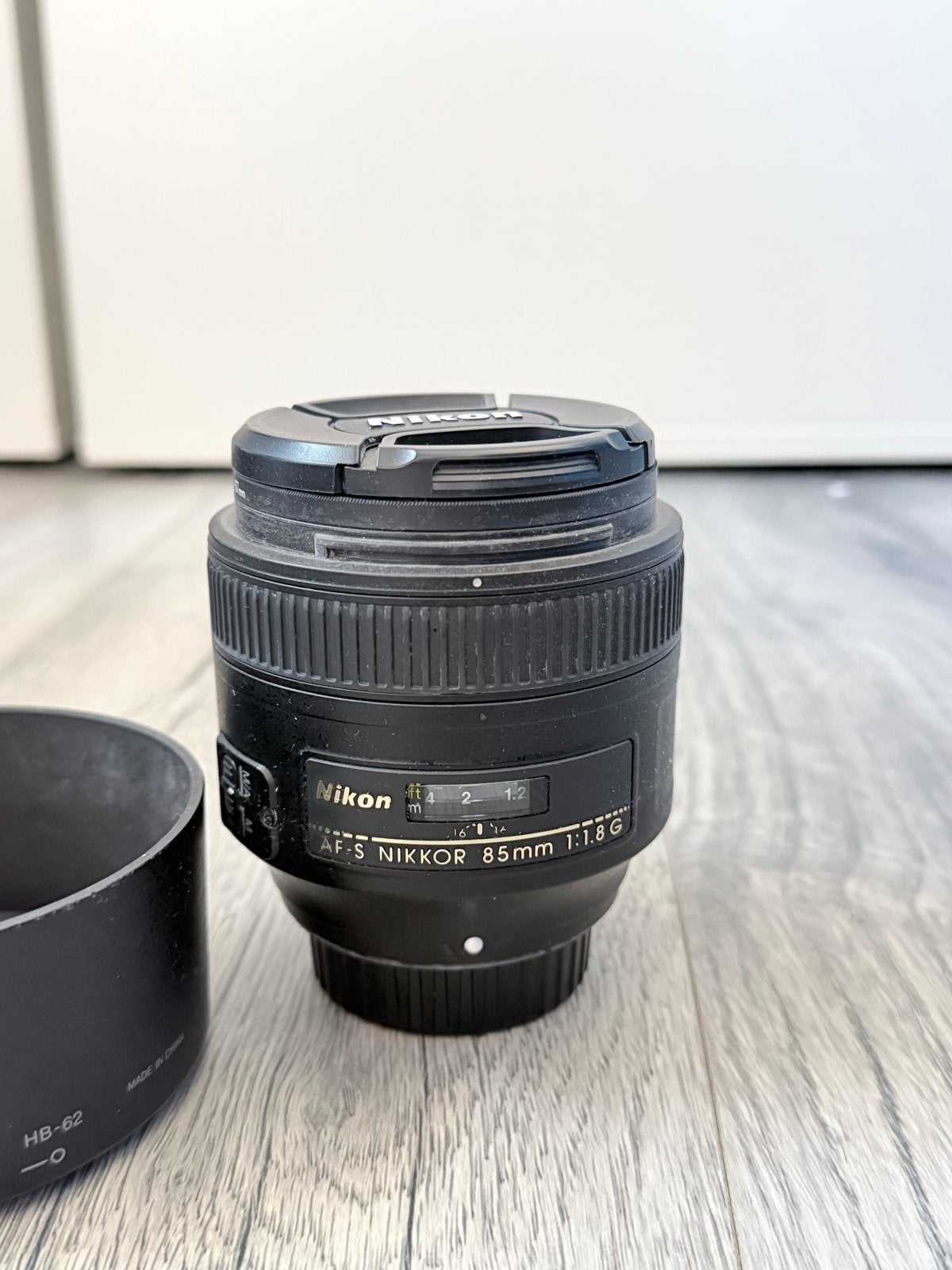 Nikon AF-S NIKKOR 85mm f/1.8G objectief met zonnekap, Autofocus, Nikon, Ophalen of Verzenden, Zo goed als nieuw