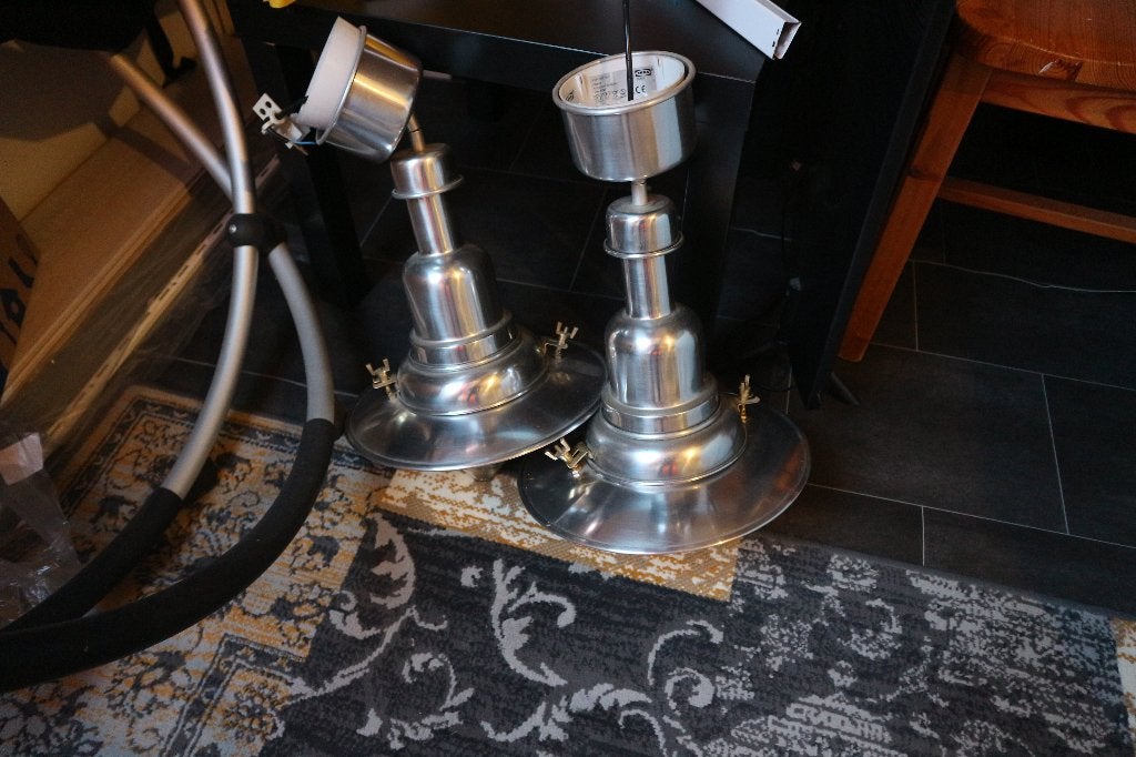 lampen, Ophalen of Verzenden, Zo goed als nieuw, Glas, E27 (groot)