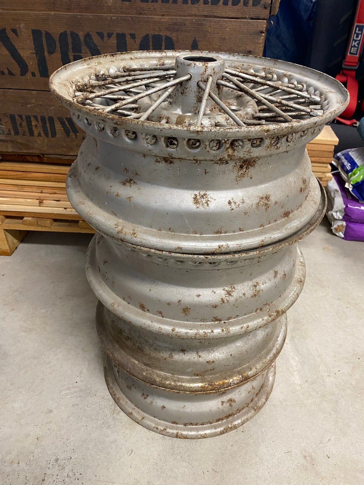 Spaakvelgen voor Classic Mini (4 stuks), Ophalen, Gebruikt, Personenwagen, Velg(en)