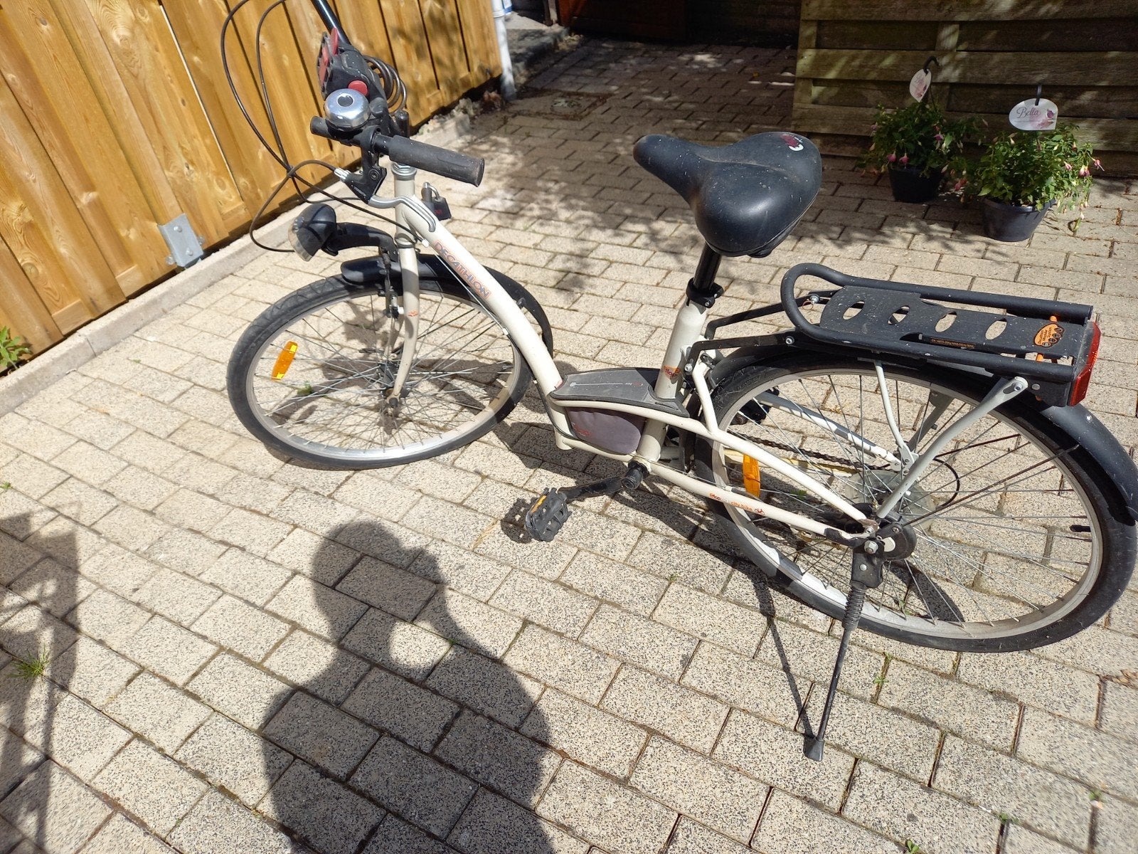 Stadsfiets te koop kleur beige ., Ophalen, Zo goed als nieuw, Overige merken