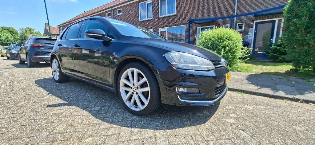 Volkswagen Golf 7 1.4 TSI 2014 Zwart Full Option Nieuwe APK, Auto's, Volkswagen, Voorwielaandrijving, Euro 5, 125 pk, 1147 kg