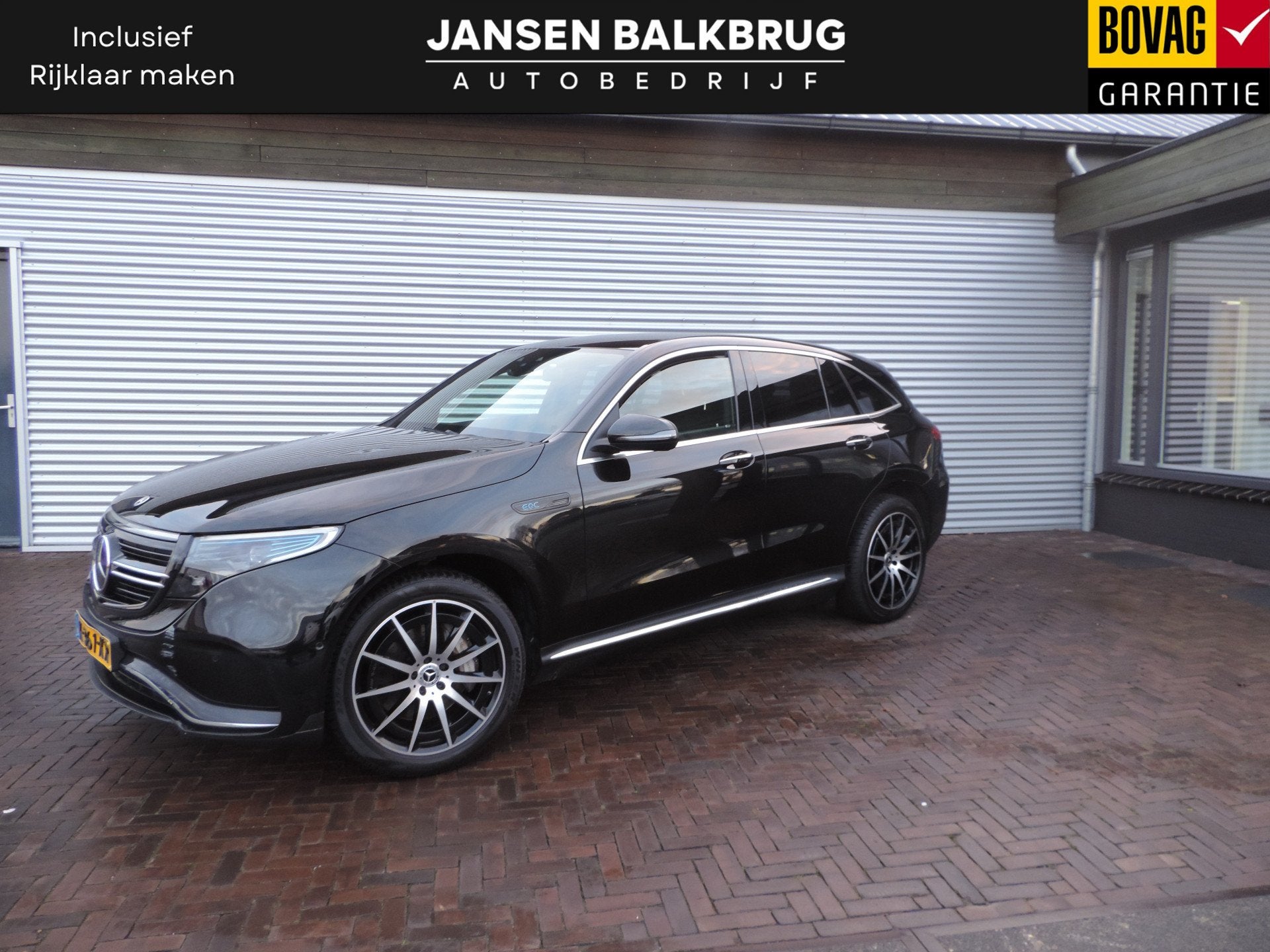 Mercedes-Benz EQC 400 4MATIC Business Solution AMG 80 kWh, Automaat, 12 maanden, Zwart, Parkeersensor