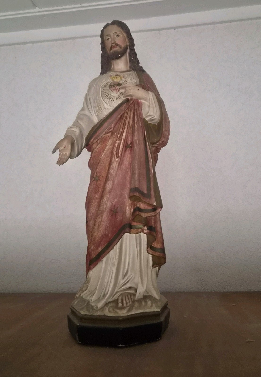 Groot Heilig Hart Jezus beeld - Religieuze decoratie, Ophalen of Verzenden