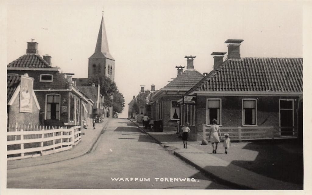 AZ932 Fotokaart Warffum Torenweg Groningen jaren 30, Verzenden, 1920 tot 1940, Ongelopen, Groningen