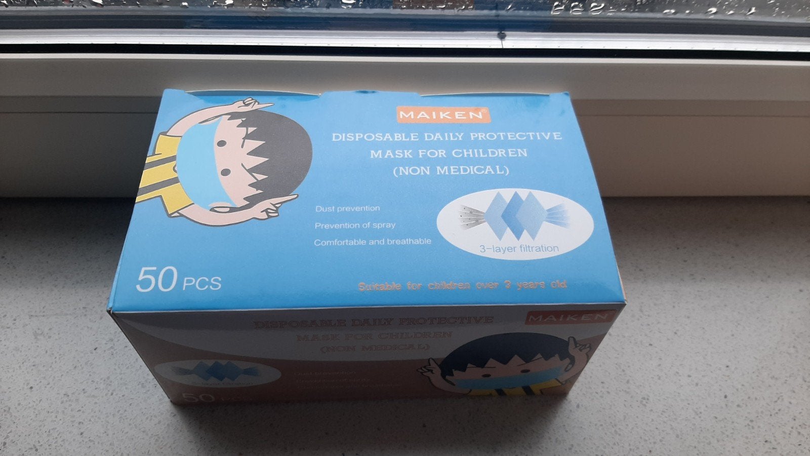 kinder mondkapjes 50 stuks Nieuw in doos, Ophalen of Verzenden, Nieuw