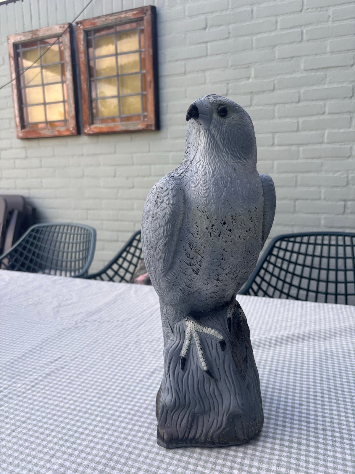 Vogelverschrikker valk - Tuindecoratie, Ophalen, Gebruikt, Overige stijlen, Kunststof