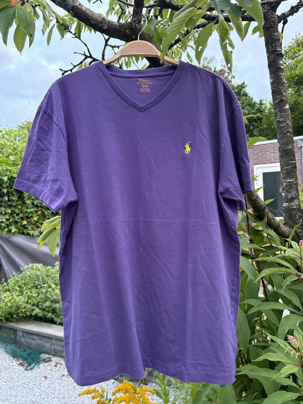 Polo Ralph Lauren T-shirt - Maat M - Zo goed als nieuw, Ophalen of Verzenden, Zo goed als nieuw, Maat 48/50 (M), Paars