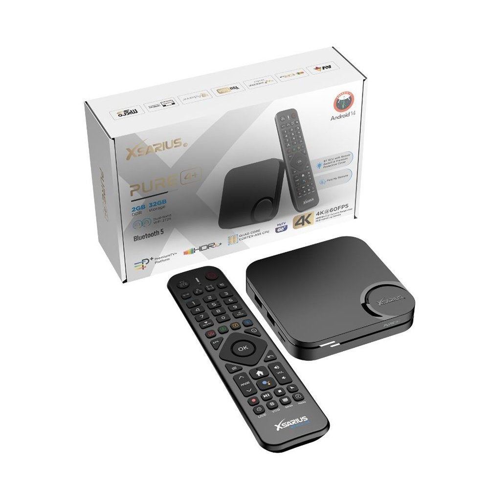 Xsarius Pure 4+ IPTV Box, Audio, Tv en Foto, Ophalen of Verzenden, Nieuw, HDMI, Minder dan 500 GB