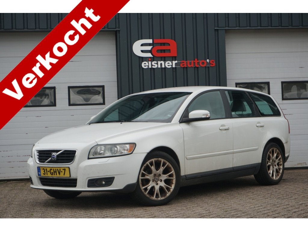 Volvo V50 1.8 Edition I (bj 2008), Auto's, Volvo, Voorwielaandrijving, Gebruikt, Zwart, 4 cilinders