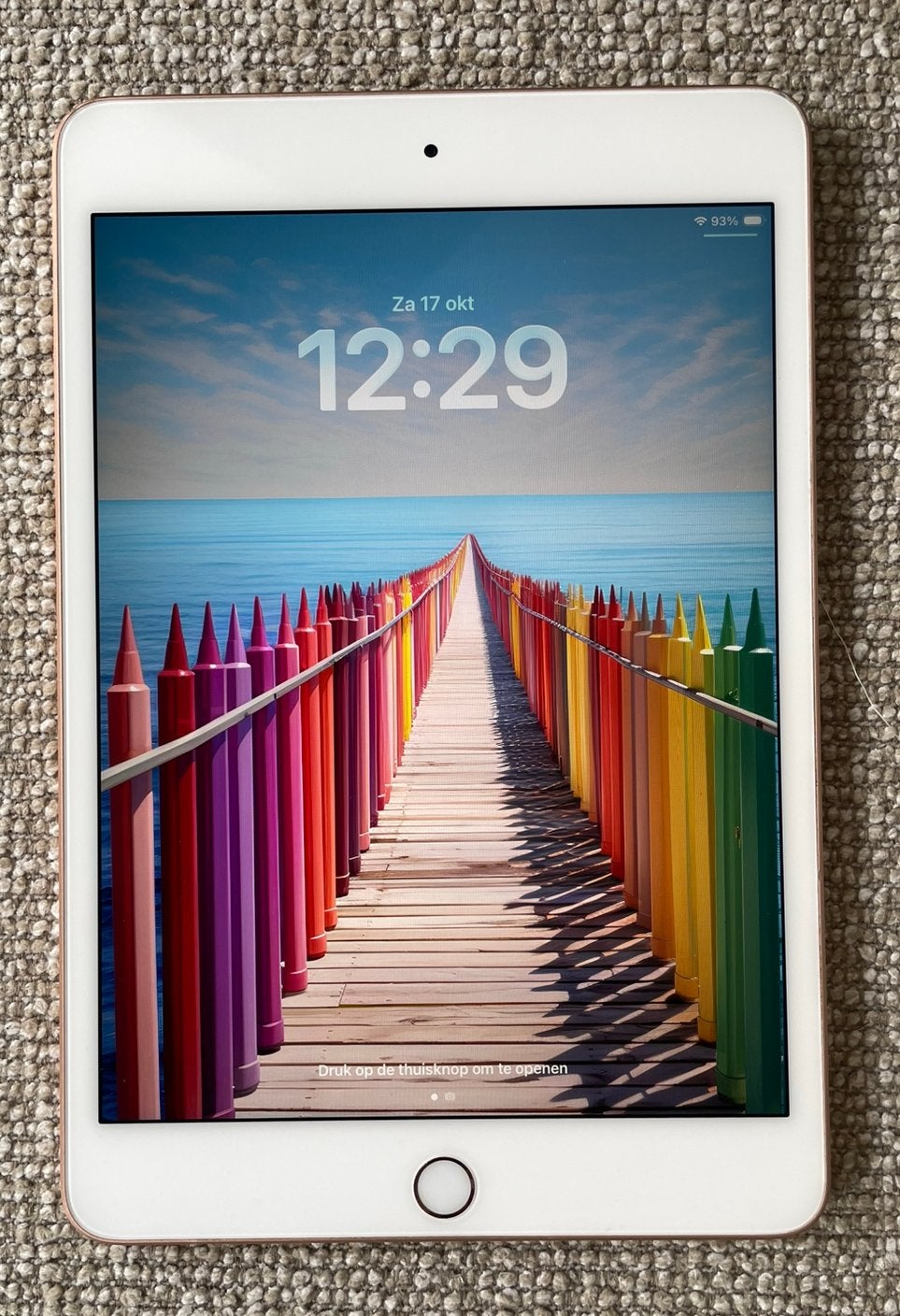 iPad Mini 5e generatie 64GB (A2133) Wifi, Gebruikt, Wit, Ophalen of Verzenden, 64 GB