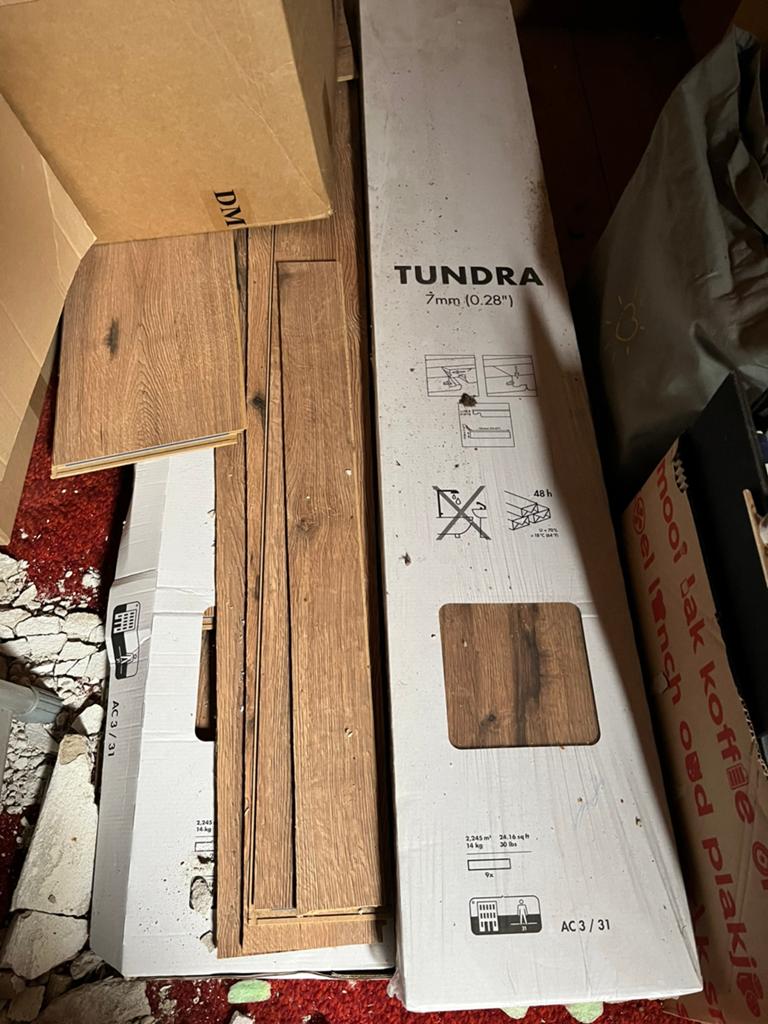 Te koop! Nieuw laminaat Ikea Tundra, 2 x nieuw pak, Doe-het-zelf en Verbouw, Ophalen, Kunststof, 50 tot 150 cm, Overige typen