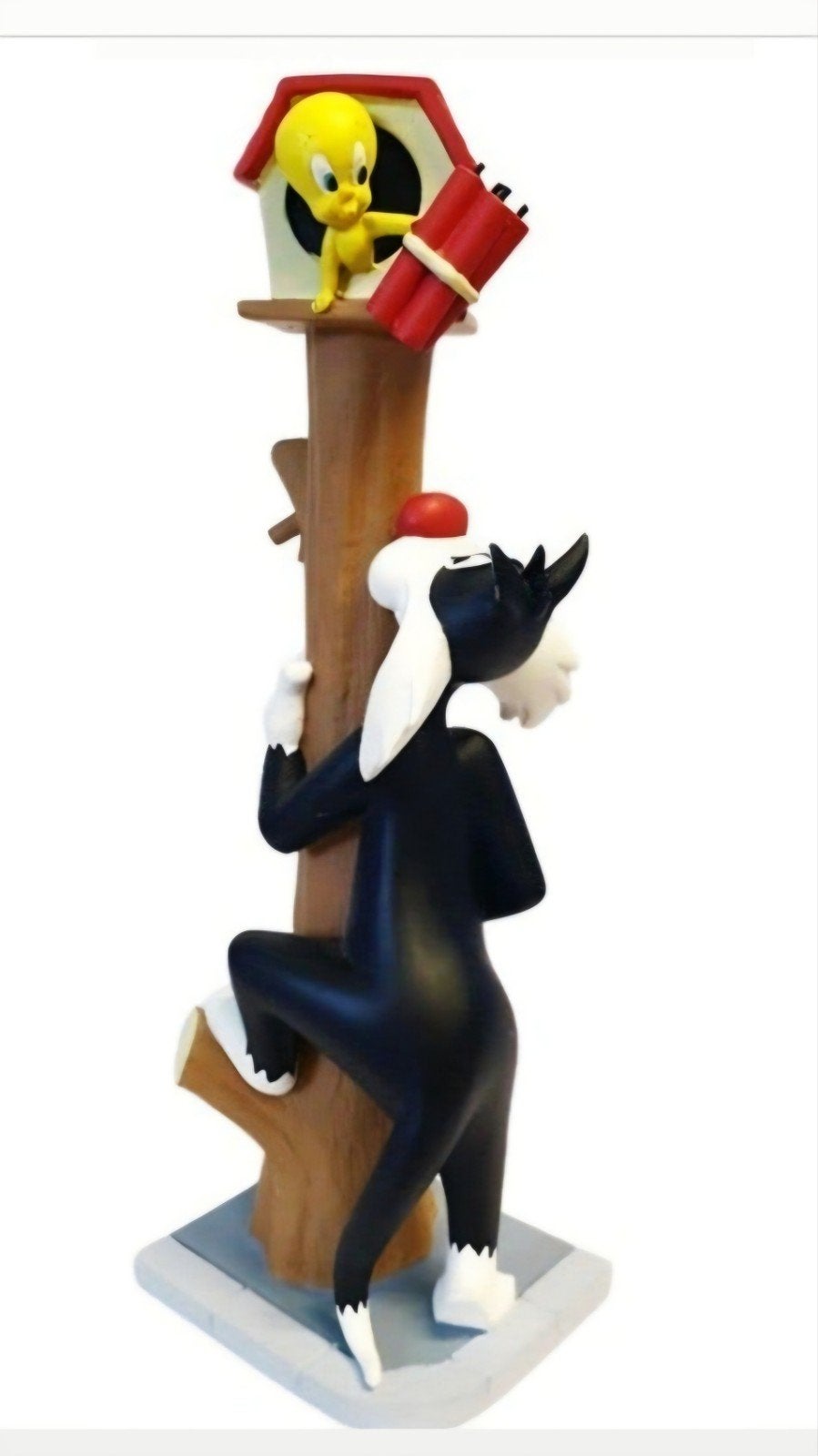 Zeldzaam Vintage Looney Tunes Beeldje: Tweety en Sylvester, Ophalen of Verzenden, Zo goed als nieuw